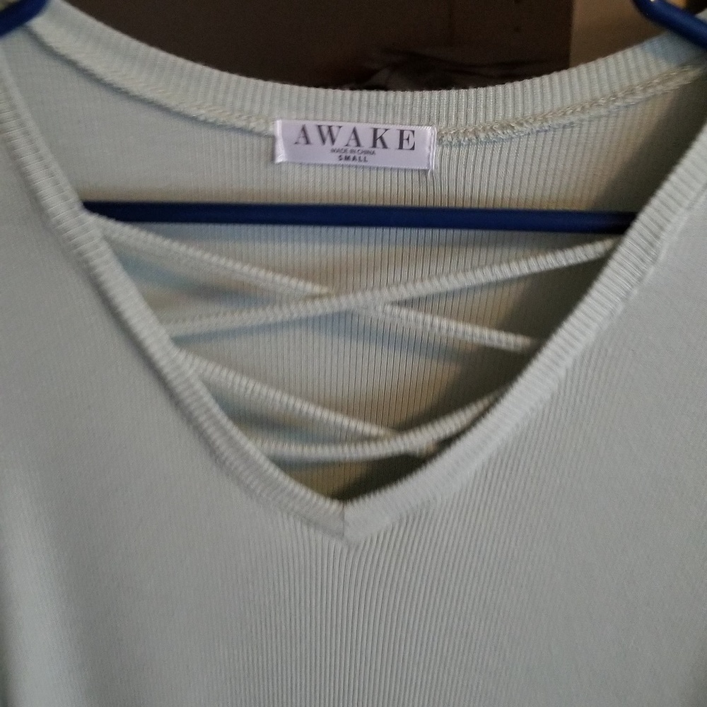 Women's Short Sleeve Blouse - Picture 2 of 5